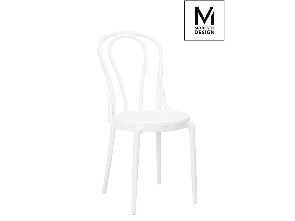 MODESTO krzesło TONI białe - polipropylen - Modesto Design